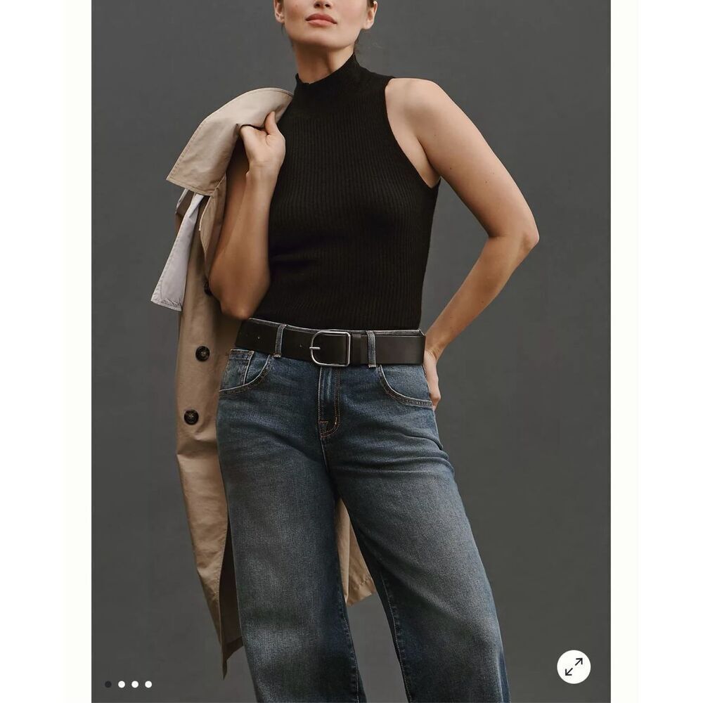 Reformation Farrah Cashmere Turtleneck Tank- Size M